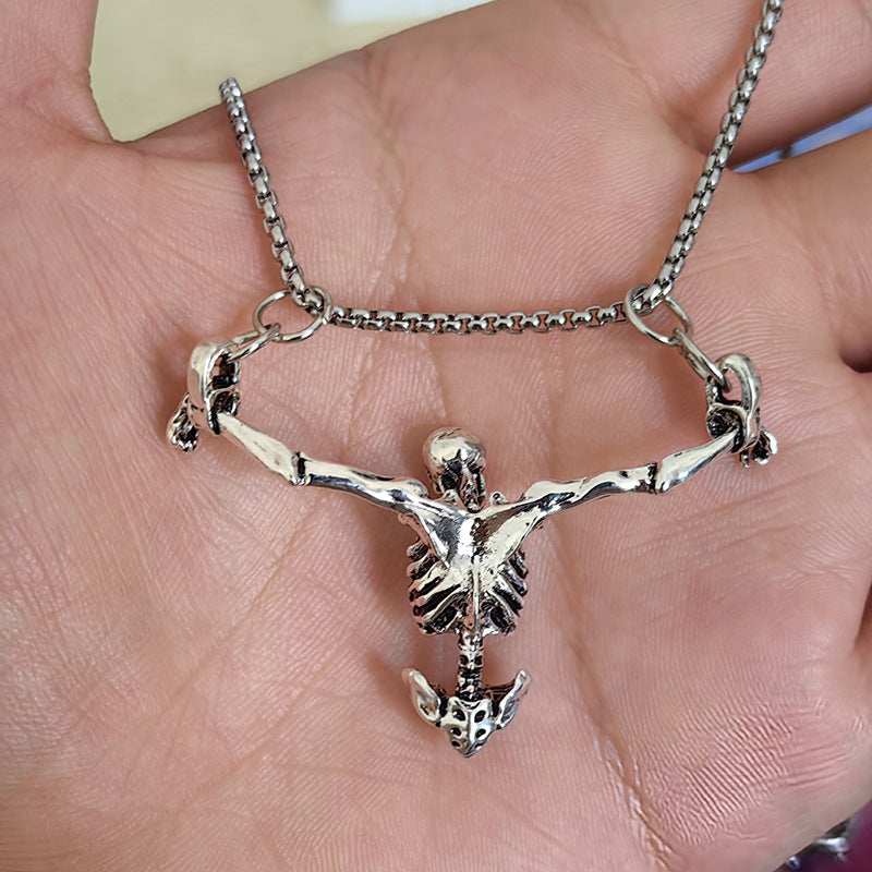 Wholesale Skull Necklace Independent Site Fashion Retro Jewelry Pendant